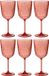 J-Line Wijnglas Acryl - Kunststof - Rood - Doos van 6