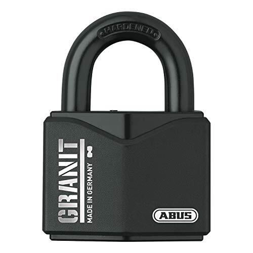 Abus Hangslot Graniet 37/55 Szp Premium Slot Voor De Hoogste Belastingen - Veiligheidsniveau 10 - Incl. 2 Sleutels En Beveiligingskaart - Zwart - 79123