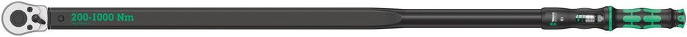 Wera 05075630001 Click-Torque E 1 momentsleutel met omschakelbare ratel, 3/4 inch, 200-1000 Nm