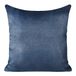 Eurofirany Set van 2 glanzende kussenslopen voor bank, marineblauw + zilver, 45 x 45 cm