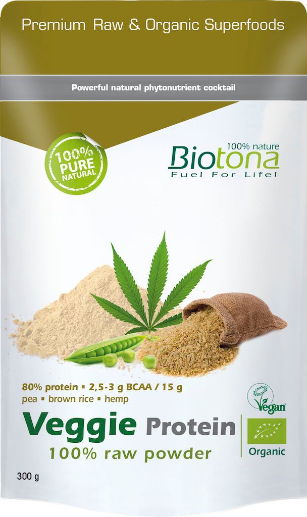 Biotona Veggie Protein Powder Raw - 5412360009503