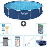 Bestway Rond Steel Pro Zwembad - 396 x 84 cm - Blauw