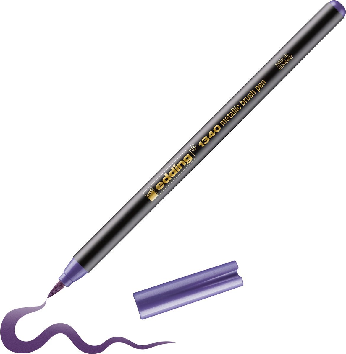 Edding 1340 brushpen metallic violet