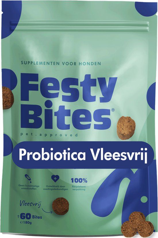 Probiotica Hond - Darmbalans & Weerstand - 60 Vleesvrije Snoepjes