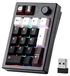 Clavier numérique sans fil - Disposition 20% avec bouton rotatif - Aluminium et RVB - -swap - 1500 mAh - Noir