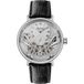 Ingersoll De Tennessee Mens 45.5mm automatisch horloge met zilveren wijzerplaat en zwarte lederen band I13105