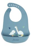 Sterntaler Dino Rexi Siliconen Slabbetje Blauw