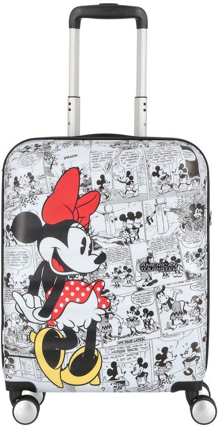 American Tourister Wavebreaker Disney spinner handbagage koffer 55 cm Mickey comics White