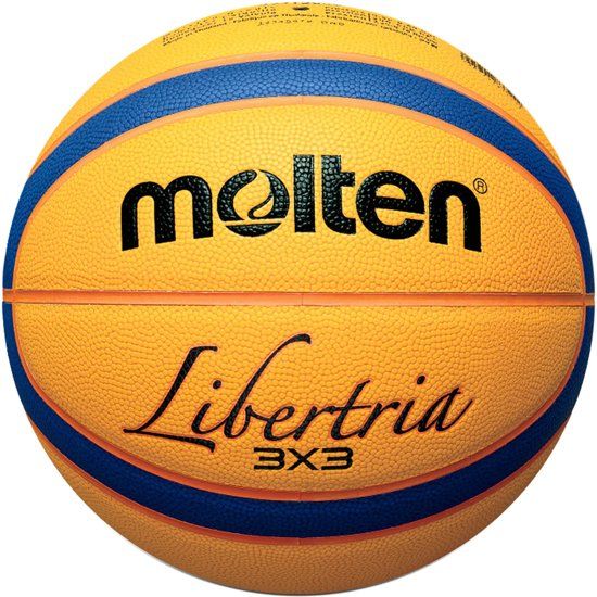 Molten Basketbal - geel/blauw/zwart - Kinderen en volwassenen