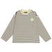 Tumble 'n Dry gestreepte longsleeve met borduursels - donkergroen