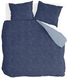 Byrklund Dekbedovertrek Lined Grid - 240x220 cm - Donker Blauw