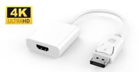 Microconnect DPHDMI3W DisplayPort naar HDMI videokabel adapter 0,15m Wit