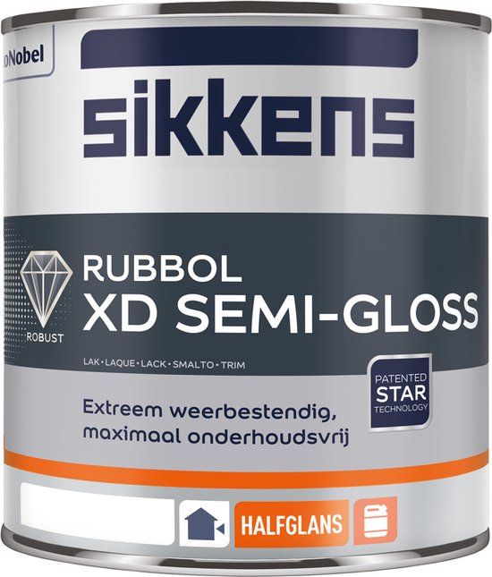 Sikkens Rubbol XD Semi Gloss - Lakverf - Wit - 1 liter