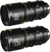 DZOFilm Catta Ace FF Zoom 35-80mm + 70-135mm PL/EF-mount Cine Lens Bundle Zwart