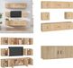 vidaXL Ensemble de meubles TV 8 pièces bois de chêne Sonoma