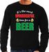 Bellatio Decorations Wonderful beer foute Kersttrui - bier thema sweater - zwart - heren - Kerst kleding XL