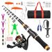 Telescopic fishing rod for children with accessories