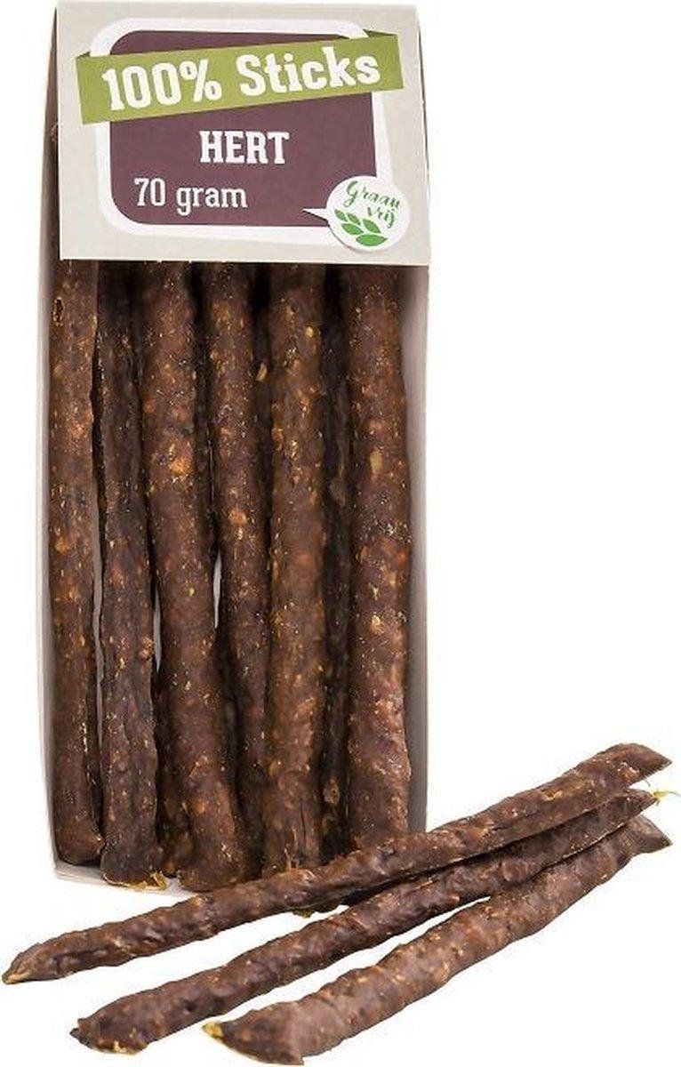 Animal King Hondensnacks - 100% Hertensticks - 10 x 70 gram