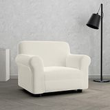 MB HOME BASIC Elastische bankovertrek Dahlia, crèmekleurig, 1-zits