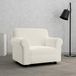 MB HOME BASIC Elastische bankovertrek Dahlia, crèmekleurig, 1-zits