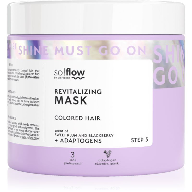 So!Flow Revitalizing Mask for Colored Hair 400ml Plum Blackberry Scent