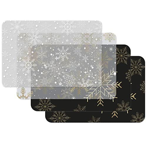 Venilia 59148 Tafelset Snowflakes Mix - 4 stuks - 45 x 30 cm