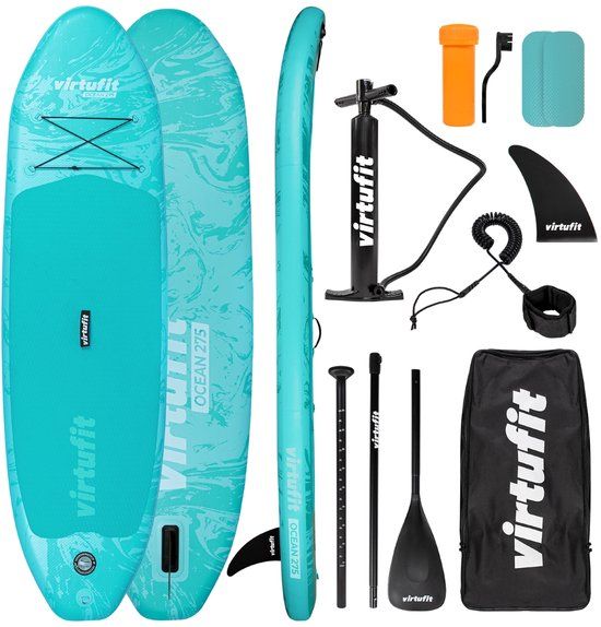 VirtuFit Supboard Ocean 275 - Turquoise - Met accessoires en draagtas