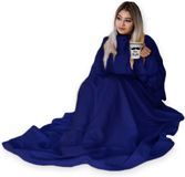 Mikamax Snuggie Snug Rug Original Met mouwen 140x185cm - Blauw