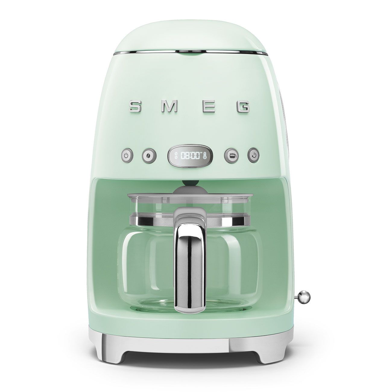 Smeg DCF02PGEU Filter Coffee Machine - Water Green - 1.4L - 10 Cups - Programmable