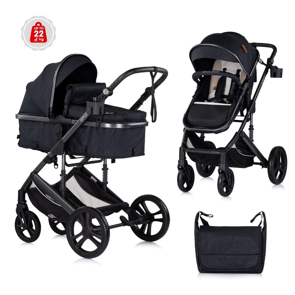 Chipolino Kinderwagen Amore 2-in-1 Blackberry