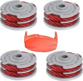 OEM Flymo SopimusZ Trimmerspoel voor Flymo, 4 stuks spoel met automatische voeding, dubbele draad, compatibel met Flymo Flymo Fly021, met 1 dop, compatibel met Flymo Contour XT/500E/500 XT/Trim