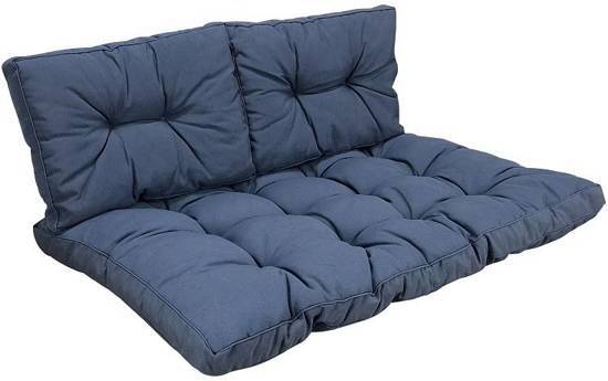 Madison 3-Delige kussenset Saffier Blauw palletkussen - loungekussen