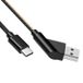 Allteq USB C kabel | Laadsnelheid 5V / 2.4A / 12 watt | USB 3.2 gen 1 | 5 Gb/s | Type A naar C | Male to male | Haaks | Zwart Wit | 1 meter