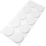 Adsamm® 10 x Zelfklevende Viltglijders Wit Ø 45 mm Rond 3,5 mm Dik Meubel- en Vloerbescherming