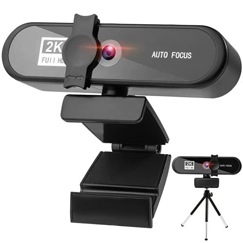 Hosuho 4K Computer Camera, Auto Focus High Definition Webcam, Schoonheid Autofocus Live Webcam USB Gratis Drive met Microfoon Computer Camera