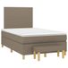 Maison Exclusive - Boxspringbed met matras, taupe, 120x190 cm, gestoffeerd