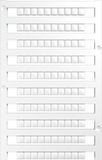 Weidmüller DEK 5/5 MC NE WS - Terminal block markers - 1000 pc(s) - White