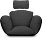 Goodivery® Coussin de chaise suspendue Graphite gris Coton 50x60 cm