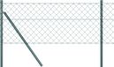 vidaXL Gaashek met grondbevestiging 25 x 0,4 m PVC-coated staal groen