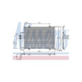 NISSENS Kondensator, Klimaanlage 94246
