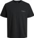 JACK&JONES JORMONTAUK AOP BACK TEE SS CREW NECK SN Heren T-shirt Zwart M
