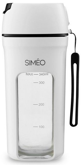Simeo BNU550 Sportblender - Zwart/Wit - 340ml - Lithium-Ion (Li-Ion)