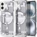 Spigen Ultra Hybrid MagFit - Hoesje Geschikt voor Apple iPhone 16 - Compatibel met MagSafe - Back Cover Zero One Wit