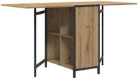 vidaXL Eettafel 144 x 60 x 75 cm Bewerkt hout Artisanaal eiken