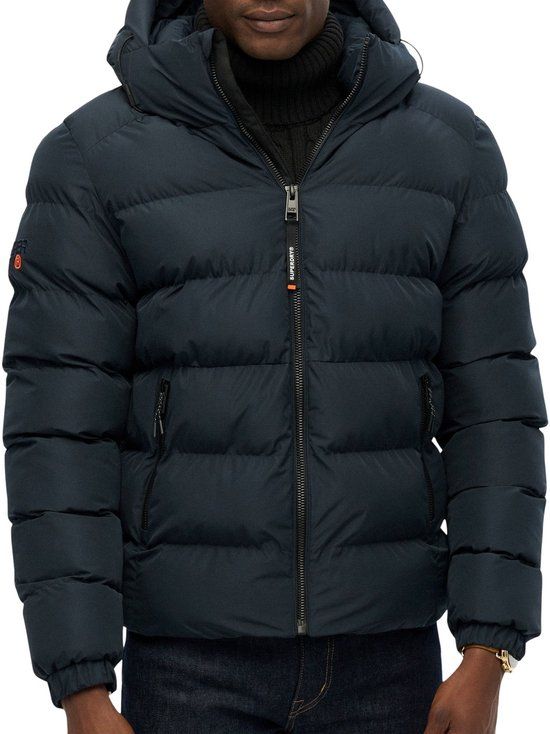 Superdry Hooded Sports Puffer Winterjas Heren - Maat M