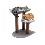 Aqpet Krabpaal 58 cm van sisaltouw met dubbel platform om uit te rusten en plezier voor je kat
