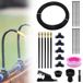 Kit d'irrigation goutte à goutte 360 degrés - Système d'irrigation automatique - Système d'irrigation de jardin - Goutteur d'eau pour plantes - Buse en laiton réglable - Tuyau PE de 5 m