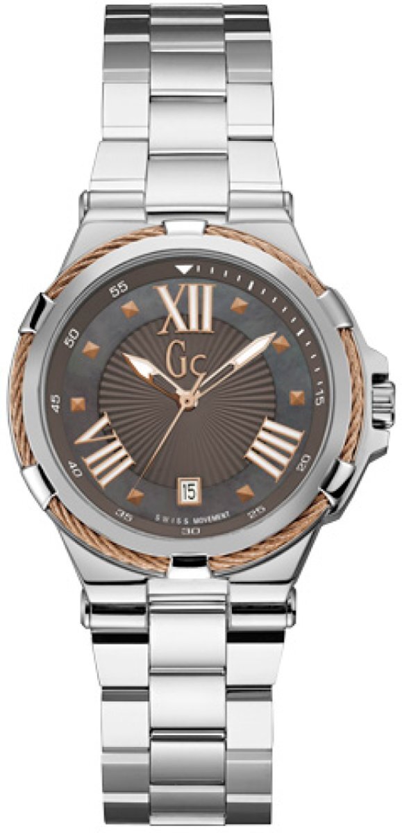 Gc - Y34006L5 - Horloges - Dames - RVS - Zilverkleurig - 36 mm