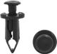Allecto plus - Clips de garde-boue pour voiture, trou de 8 mm, fixation en plastique à clipser, noir, 20 pièces