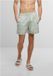 Urban Classics Embroidery Zwemshorts L Mintgroen/Blauw